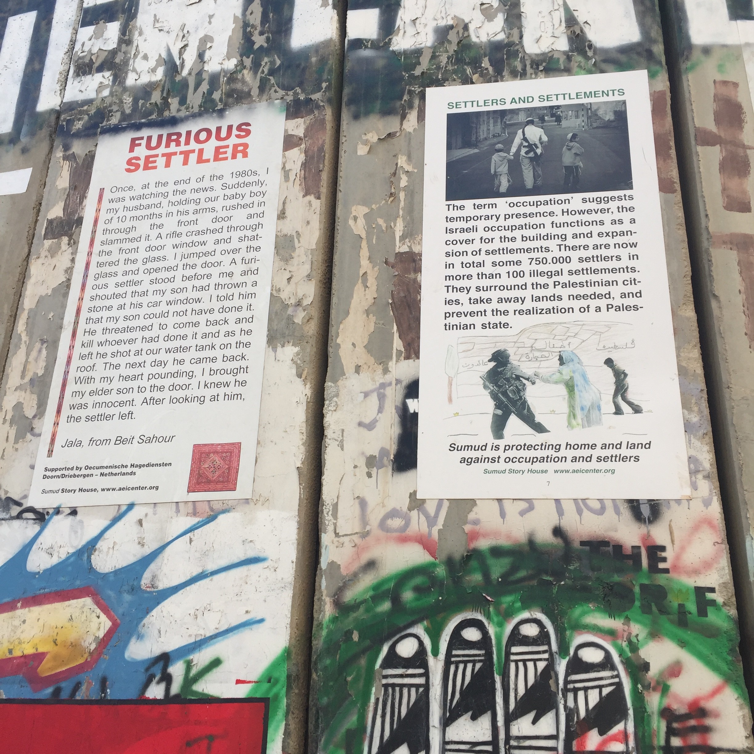 Day 8 of the Delegation: Bethlehem & the Apartheid Wall